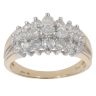 9ct Yellow Gold 1.00ct Brilliant Cut Diamond Cluster Ring