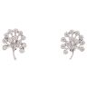 Silver Cubic Zirconia Tree Earrings by Icesia