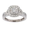 9ct White Gold 0.45ct Diamond Cluster Ring