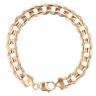 9ct Yellow Gold Curb Bracelet 8"