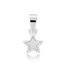 Silver 6mm Star Pendant and Chain 18"