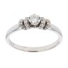 9ct White Gold 0.24ct Fancy Solitaire Ring