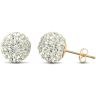 9ct Yellow Gold Crystal Ball Stud Earrings