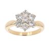 18ct Yellow Gold 1.00ct Diamond Cluster Ring