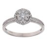 18ct White Gold 1.00ct Brilliant Cut Diamond Cluster Ring