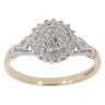 9ct Yellow Gold 0.25ct Brilliant Cut Diamond Cluster Ring