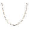 9ct Yellow Gold Square Curb Chain 16"