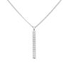 18ct White Gold 1.00ct Brilliant Cut Diamond Pendant And Chain 16"