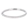 Silver Cubic Zirconia Fancy Bangle by Icesia