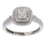9ct White Gold 0.50ct Diamond Cluster Ring