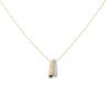 9ct Yellow Gold Cubic Zirconia Fancy Pendant and Chain 18"