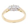 18ct Yellow Gold 0.33ct Diamond Trilogy Ring