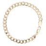 9ct Yellow Gold Curb Bracelet 8"