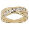 18ct Yellow Gold 0.50ct Brilliant Cut Diamond Crossover Ring