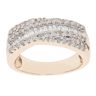 9ct Yellow Gold 0.60ct Diamond Crossover Ring