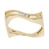 18ct Yellow Gold 0.05ct Diamond Trilogy Ring