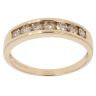 18ct Yellow Gold 0.50ct Brilliant Cut Diamond Half Eternity Ring