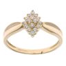 18ct Yellow Gold Cubic Zirconia Cluster Ring