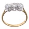 18ct Yellow Gold 0.90ct Diamond Trilogy Ring