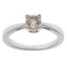 9ct White Gold 0.50ct Tinted Brilliant Cut Diamond Solitaire Ring