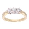 18ct Yellow Gold 0.50ct Diamond Trilogy Ring