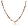 9ct Rose Gold Fancy T-Bar Chain 24"