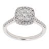 Platinum 0.50ct Brilliant Cut Diamond Cluster Ring