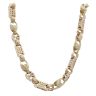 9ct Yellow Gold Stars And Bars Tulip Chain 40"