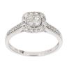 9ct White Gold 0.50ct Diamond Cluster Ring