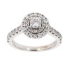 18ct White Gold 1.00ct Diamond Cluster Ring