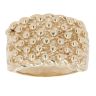9ct Yellow Gold Six Row Keeper Ring