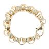 9ct Yellow Gold Patterned & Plain Belcher Bracelet