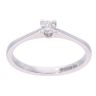 18ct White Gold 0.13ct Diamond Solitaire Ring