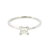 18ct White Gold 0.50ct Princess Cut Diamond Solitaire Ring