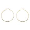 14ct Yellow Gold Greek Key Hoop Earrings