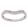 18ct White Gold 0.20ct Brilliant Cut Diamond Wishbone Ring