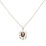 9ct Yellow Gold Smoky Quartz Pendant and Chain 18"