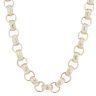 9ct Yellow Gold Patterned And Plain Belcher Chain 26"