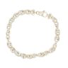 9ct Yellow And White Gold Fancy 7.5" Bracelet