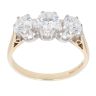 9ct Yellow Gold Cubic Zirconia Three Stone Ring