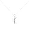 9ct Yellow Gold Cross Pendant & Chain 18"