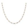 9ct Yellow And White Gold Anchor Chain 18"