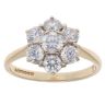 9ct Yellow Gold Cubic Zirconia Cluster Ring