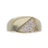 9ct Yellow Gold Cubic Zirconia Signet Ring