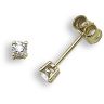 9 Carat Yellow Gold 20pts Diamond Stud Earrings
