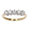 18ct Yellow Gold 0.50cts 5 Stone Diamond Ring