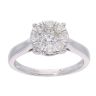 18ct White Gold 0.75ct Diamond Cluster Ring