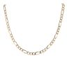 9ct Yellow Gold Figaro Chain 38"