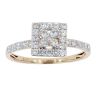 9ct Yellow Gold 0.60ct Diamond Cluster Ring by Anya Belle