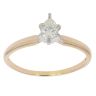 14ct Yellow Gold 0.31ct Pear Cut Diamond Solitaire Ring